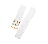 zyimodl 16-22mm Correa simple sin costuras de cuero vacuno de grano liso para relojes de cuarzo de hombres/mujeres