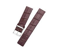 zyimodl 16-22mm Correa simple sin costuras de cuero vacuno de grano liso para relojes de cuarzo de hombres/mujeres