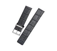 zyimodl 16-22mm Correa simple sin costuras de cuero vacuno de grano liso para relojes de cuarzo de hombres/mujeres