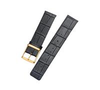 zyimodl 16-22mm Correa simple sin costuras de cuero vacuno de grano liso para relojes de cuarzo de hombres/mujeres