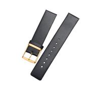 zyimodl 16-22mm Correa simple sin costuras de cuero vacuno de grano liso para relojes de cuarzo de hombres/mujeres