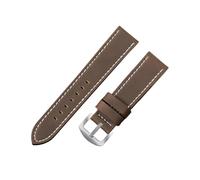 zyimodl 18-24mm Correa de reloj de cuero de vaca suave y flexible estilo vintage para relojes inteligentes, 18mm