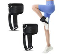 Zyiphor 1 Par Tobilleras Poleas Gym Correas de Tobillo Fitness Tobillera para Cable Máquina Tobillera para Polea con Doble Anilla en D Correa para Mujeres y Hombres