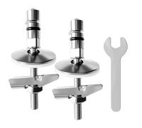 Zyiphor 2 Unidades Bisagras Tapa WC Fijación de Asientos de Inodoro de Acero Inoxidable para Montar y Fijar la Tapa del Inodoro M6 × 71,5mm