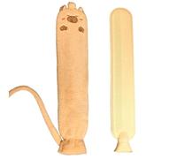 Zyiphor Bolsa Agua Caliente Larga 2L con Funda de Felpa Suave Extraíble,Alivio Dolor Cuello, Hombros, Pies, Espalda y Abdomen,Long Hot Water Bottle, Ideal para Niños y Adultos(72x12cm)