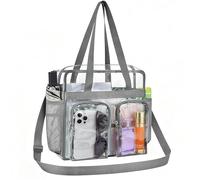 Zyiphor Bolso Transparente Mujer PVC Bolsa Transparente Bolsa a Tracolla Transparent Bolso Bandolera Transparent para Juegos Deportivos y Conciertos (30x30x15cm)