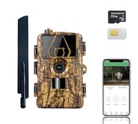ZYJDGNNY Cámara Fototrampeo 4G App 8K 60MP | Cámara Caza con SIM Envío de Fotos con Aplicación | Cámara Caza Nocturna 940nm IR LED | Tarjeta TF de 32 GB | Tarjeta SIM