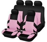 ZYJHGF Fundas Asientos Coche para Dodge Viper SRT-10 SRT10 2003-2011, Protector de Asiento de Coche de 5 Plazas Cómodo Transpirable Interior Accesorios,G-Pink