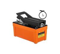 ZYJIX 10000PSI Air Hydraulic Pump Foot Pedal Orange, High Pressure Pneumatic Pneumatic Jack para maquinaria Pesada Reparación automática de Equipos industriales Hidráulica