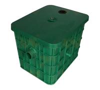 ZYJIX 30-44L Commercial Grease Trap, 7-Stage Oil Water Separator con Double U Interlock & Rib Design, Fácil Filtro Modular Modular PP para Restaurant Canteen Kitchen Waste Management Green