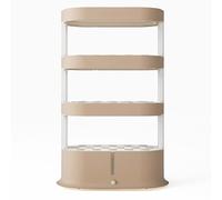 ZYJIX 4-Tier Hydroponic Grow Tower, 64-Hole Indoor Garden System con Luzs LED de Control Remoto Full-Spectrum para Herbs Vegetable, Kit de Plantación Compacto sin Suelo para Cocina de casa