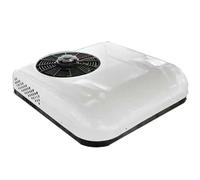 ZYJIX Aire Acondicionado De 12 V/24 V CC, Aire Acondicionado De 12 V para RV, Unidad De CC En La Azotea Fría para RV, para Camión, RV, Barco, Autocaravana, Remolque De Viaje, Blanco(Size:12V)
