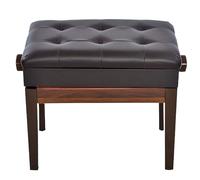 ZYJIX Banco De Piano Duet Marrón con Almacenamiento - Taburete De Piano De Cuero Genuino para Adultos - Práctica Y Interpretación Instrumental - Taburete De Tocador(Color:B)