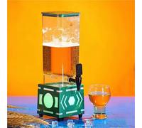 ZYJIX Dispensador de Torres 3L con Luces LED,Transparent Beverage Juice Tap,Dishwasher Safe PC Vessel for Parties,Bars,Inicio de Uso,Easy Clean USB Powered Design (Blue)