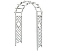 ZYJIX Enrejado de madera para plantas trepadoras, resistente a la intemperie, ayuda al aire libre y decoración con patas de hierro en forma de L