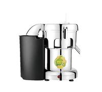 ZYJIX Extractor de jugo comercial, exprimidor eléctrico de cítricos, gran tolva de alimentación, máquina exprimidora centrífuga resistente, extractor de jugo de acero inoxidable con filtro para