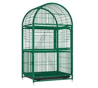 ZYJIX Green 3-Tier Cat Catio Outdoor Enclosure, Amplio Mascotas Indoor con Llaves y Bandeja de eliminación para Gatos Pequeñas Mascotas, Easy Clean Sturdy Metal Wire Kennel Ejercicio Playpen