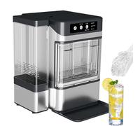 ZYJIX Máquina de Hielo de Nugget masticable, máquina de encimera 41Lbs/24H, Auto-limado, Acero Inoxidable, operación Tranquila para el Partido casero del Bar de la Cocina