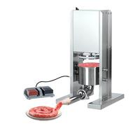 ZYJIX Máquina Eléctrico De Heavy Duty, Grado De La Comida De Acero Inoxidable con Pedal De Pie, Diseño Vertical 2L para Uso De Restaurante De Cocina En El Hogar, Incluye 3 Boquillas