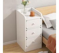 ZYJIX Mesita de noche con 3 cajones de almacenamiento para dormitorio, sala de estar, mesa auxiliar moderna, 30 cm x 32 cm x 64 cm