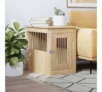 ZYJIX Muebles de jaula para perros, madera de ingeniería y metal resistente, caseta de interior, mesa grande para jaula de mascotas, diseño elegante para uso doméstico