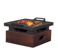 ZYJIX Parrilla De Barbacoa Portátil, Estufa De Carbón De Barbacoa Japonesa para Acampar Al Aire Libre, Picnics Y Viajes - Tabletop BBQ Grill para Reuniones Familiares(Size:28cm)