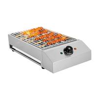 ZYJIX Parrilla Eléctrica para Interiores Sin Humo, Parrilla De Barbacoa De 2800 W con Bandeja De Goteo Llena De Agua Y Control De Temperatura, Parrilla De Cocina Portátil para Picnic Al Aire Libre