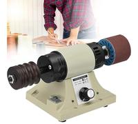 ZYJIX Pulidora De Banco Lijadora De Cuero Amoladora Pulidora Pulidora, Pulidora De Bordes De Cuero De 0-8000 RPM, Pulidora Lijadora Eléctrica con Mango De Eje Flexible