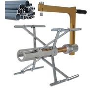 ZYJIX Rascador manual giratorio de tubos de polietileno, cepilladora de bordes de tubería de polietileno de aleación de aluminio, herramienta especial de raspado externo para tuberías de gas, pelador