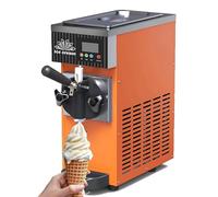ZYJIX Soft Serve - Máquina de helado para el hogar | Máquina de helado suave para encimera | Salida de 4-5 kg/h | Limpieza con un solo clic y enfriamiento rápido | con panel LCD | para uso comercial y
