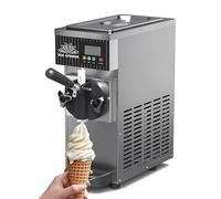 ZYJIX Soft Serve - Máquina de helado para el hogar | Máquina de helado suave para encimera | Salida de 4-5 kg/h | Limpieza con un solo clic y enfriamiento rápido | con panel LCD | para uso comercial y