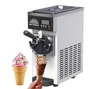 ZYJIX Soft Serve - Máquina de helado para el hogar | Máquina de helado suave para encimera | Salida de 4-5 kg/h | Limpieza con un solo clic y enfriamiento rápido | con panel LCD | para uso comercial y