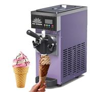 ZYJIX Soft Serve - Máquina de helado para el hogar | Máquina de helado suave para encimera | Salida de 4-5 kg/h | Limpieza con un solo clic y enfriamiento rápido | con panel LCD | para uso comercial y
