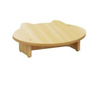 ZYJIX Taburete de madera antideslizante para cocina, baño, oficina, diseño ergonómico, fácil de llevar, capacidad de 100 kg, reposapiés rústico pequeño