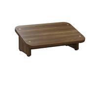 ZYJIX Taburete de madera antideslizante para cocina, baño, oficina, diseño ergonómico, fácil de llevar, capacidad de 100 kg, reposapiés rústico pequeño