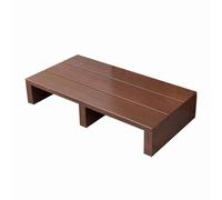 ZYJIX Taburete de madera maciza, plataforma de madera con almohadilla de goma antideslizante, fuerte capacidad de carga, ideal para ancianos, para baño, cocina, mesita de noche y mucho más