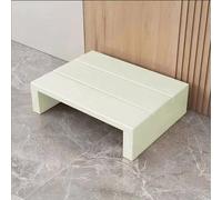 ZYJIX Taburete de madera maciza, plataforma de madera con almohadilla de goma antideslizante, fuerte capacidad de carga, ideal para ancianos, para baño, cocina, mesita de noche y mucho más