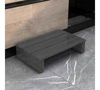 ZYJIX Taburete de madera maciza, plataforma de madera con almohadilla de goma antideslizante, fuerte capacidad de carga, ideal para ancianos, para baño, cocina, mesita de noche y más