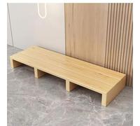 ZYJIX Taburete de madera maciza, plataforma de madera con almohadilla de goma antideslizante, fuerte capacidad de carga, ideal para ancianos, para baño, cocina, mesita de noche y mucho más