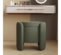ZYJIX - Taburete otomano tapizado verde con tapa de almacenamiento, moderno asiento reposapiés para sala de estar y dormitorio, 48 x 42 cm