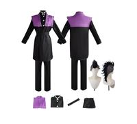ZYJKGL Cosplay Uniforma Anime Demon Slayer Shinazugawa Genya Cosplay Costume Set Completo con Parrucca - Festa di Halloween e Convenzioni Anime Set Completo Outfit per Uomini Adulti