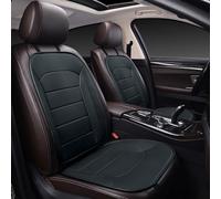 ZYJZXL188 Cojin Asiento PU Cuero Coche para OMODA 9 PHEV SHS C9 PHEV 2025+, Transpirable Asiento Funda Protector, Cuatro Estaciones con Respaldo, Accesorios Coche,Black