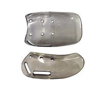 ZYKEJJDDAK 1 par de protectores de pies transparentes de ABS resistentes a la abrasión para obras de construcción, almacenes, industriales, transparentes