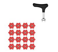 ZYKEJJDDAK 16 tacos de repuesto para zapatos de golf al aire libre, antideslizantes, pasadores de giro rápido, accesorios de zapatos de golf, clavos de tornillo para zapatos