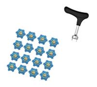 ZYKEJJDDAK 16 tacos de repuesto para zapatos de golf al aire libre, antideslizantes, pasadores de giro rápido, accesorios de zapatos de golf, clavos de tornillo para zapatos