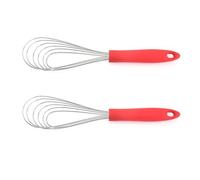 ZYKEJJDDAK 2 batidores profesionales de acero inoxidable con mango ergonómico para batir pasteles y crema
