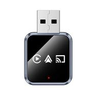 ZYKEJJDDAK Adaptador USB 3 en 1 con cable a dongle compatible con Bluetooth para smartphone, adaptador de coche de metal y cristal