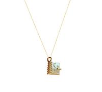 ZYKEJJDDAK Álbum de fotos que se puede abrir, collar para amantes de los votos de amor, collar para amantes de la lectura, joyería única, SizeApprox.455cm/17.711.97, Cobre, No es una piedra preciosa