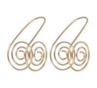 ZYKEJJDDAK Anillos de mano helicoidales de cobre flexible, amplificador de energía natural, tamaños ajustables, textura de metal para conexión a tierra de energía diaria, puño de cobre, talla única