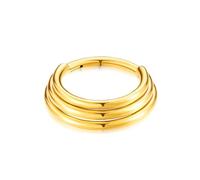 ZYKEJJDDAK Aros de nariz de moda para creadores de tendencias de moda con diseños de campanas de múltiples capas en materiales de aleación resistentes para piercing de nariz, 10mm, como se describe